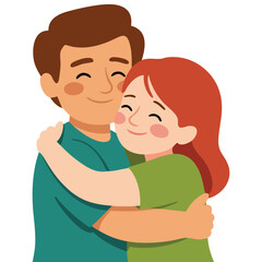 Avatar characters with conversation bubble isolated vector illustration on white background