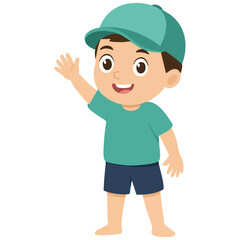 Kid swimming cloth summer design isolated vector illustration on white background