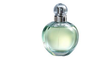 Perfume bottle, light green liquid
