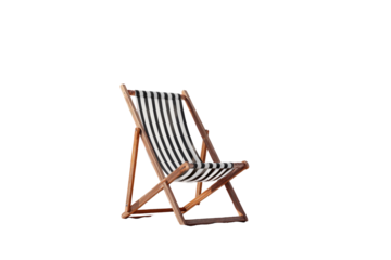 Striped beach chair, 3D model