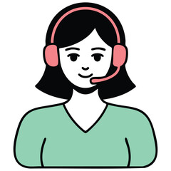 client service support help doodle isolated vector illustration on white background