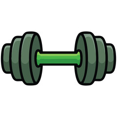 gym weightlifting fitness workout doodle isolated vector illustration on white background