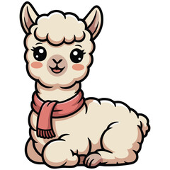wool sheep farm animal doodle isolated vector illustration on white background