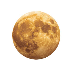 Full, orange-toned moon