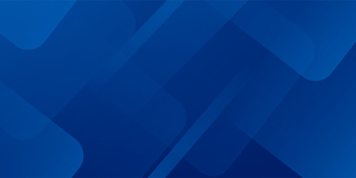 Abstract blue background with glowing geometric lines. Modern blue gradient square shape design. Futuristic technology concept.