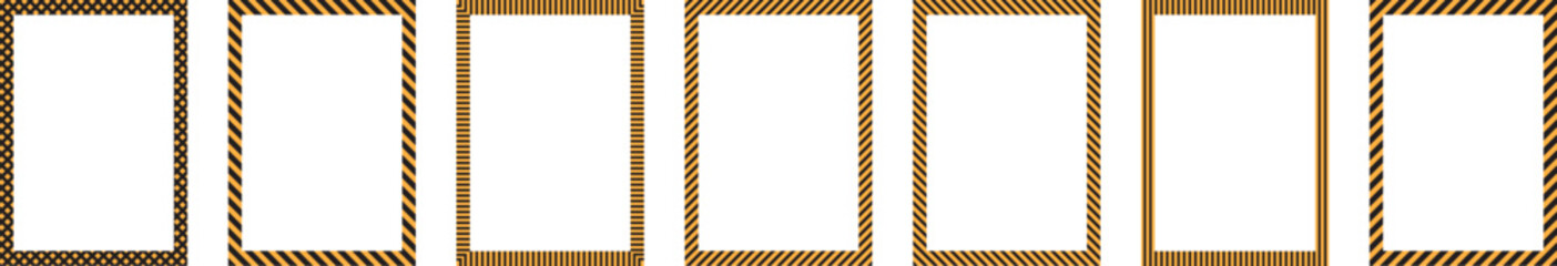  Gold frames collection display, elements on transparent background. Vintage Frame transparent Background Image Illustration