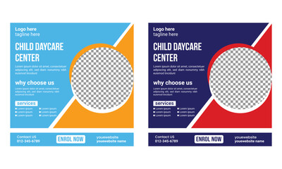 Baby Daycare's social media post design