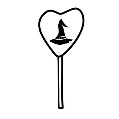 hand-drawn Halloween candy