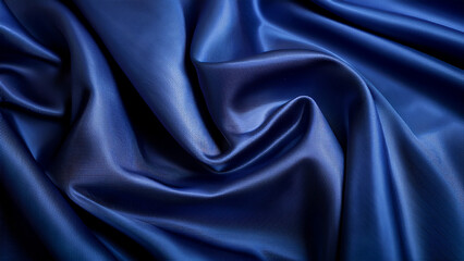 Obraz premium Elegant Blue Satin Fabric with Luxurious Texture