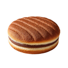 Round cake with chocolate filling