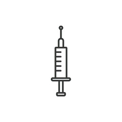 Simple syringe icon
