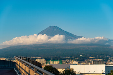 The Majestic Mount Fuji with Lenticular Clouds and Cityscape