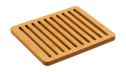 Eco-friendly bamboo grill grate, a sustainable alternative to metal options.