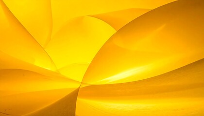 Abstract illuminated curves create a warm, inviting, and dynamic composition with varying shades of yellow