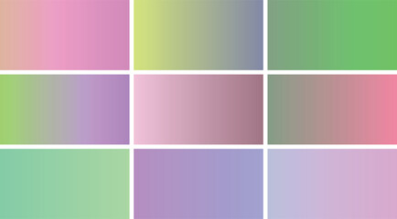 Fototapeta premium Pastel Gradient Collection Soft Colors for Backgrounds and Digital Design