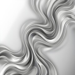 Gray Silver wave abstract vector background Generative Ai