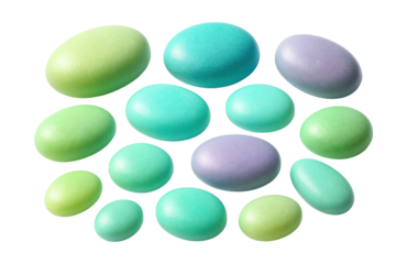 Luminescent stones for illuminating garden pathways at night in private homes.