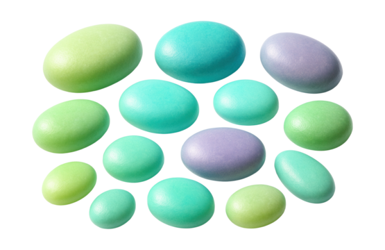 Luminescent stones for illuminating garden pathways at night in private homes.