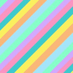 Cute seamless vector pattern with pastel colors diagonal  stripes background