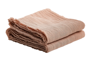 Folded light mauve textile