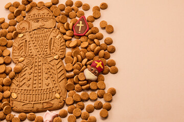 Festive Cookie Display. Sinterklaas cookies icons
