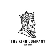 Royal King Profile Logo Design for The King Company Established 2023.