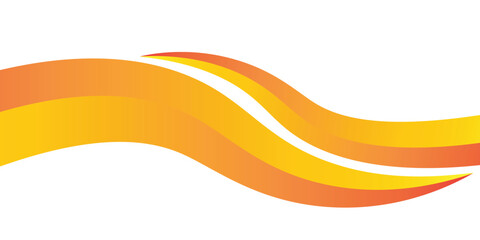 Abstract Orange and Yellow Wave Background