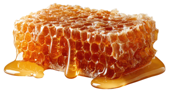 Close-up of a honey comb