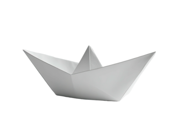 Simple origami paper boat