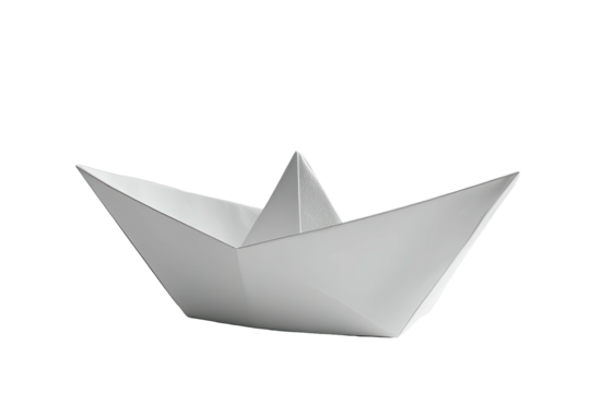 Simple origami paper boat