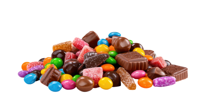 Colorful pile of assorted candies (1)