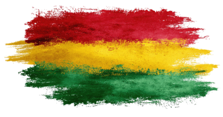 Abstract painted flag design