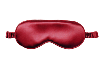 Deep crimson silk eye mask