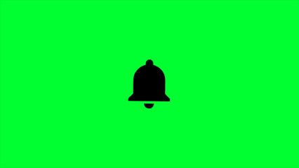 Solid bell illustration on a background.