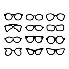 Sunglass Set Fashion Accessory Vector Illustration