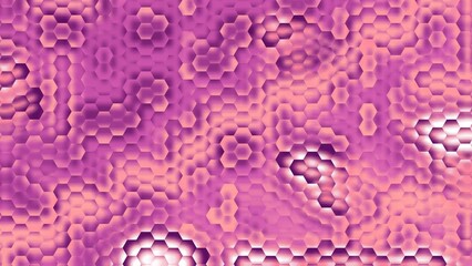 Soft pink and purple hexagonal pattern with glowing highlights and gentle depth. Ideal for beauty branding, feminine UI designs, or dreamy social media backgrounds.