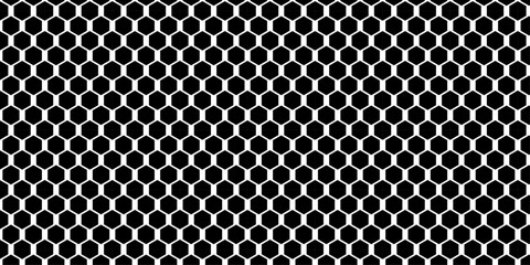 Black steel metal mesh grid pattern design with carbon fiber texture for an industrial technology background
