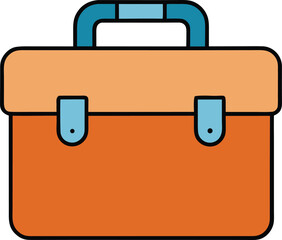 vector illustration of a briefcase
