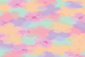 Soft Blurred  Florals Vintage Backgrounds