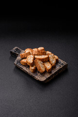Italian cantuccini cookies with almonds, a sweet biscuit dessert. Cantuccini cookies