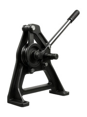 Sturdy profile bender with a strong frame for shaping thick steel bars.