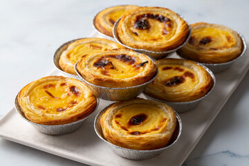 Typical Portuguese custard pies - 