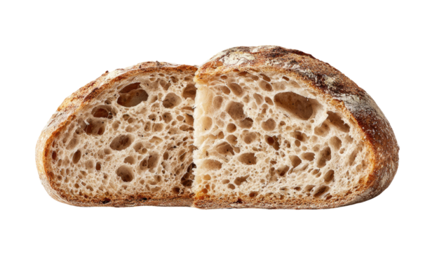 Close-up of a sliced artisan bread
