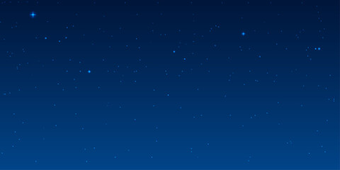 Obraz premium Night sky with many stars vector illustration, sky background design,themed Banner and Cosmic Design Concepts