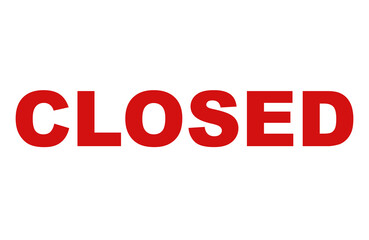 closed stamp. closed square grunge sign. closed