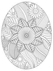 Fototapeta premium PrintFlowers Coloring Pages For Adules