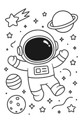 Stock vector illustration icon set of a space with a business concept design