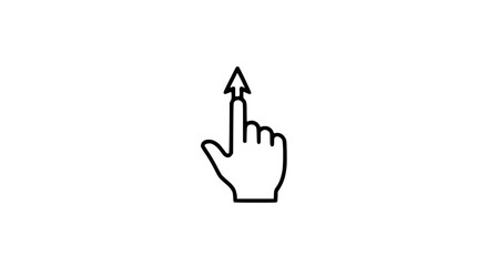 Fototapeta premium touching arrow tip