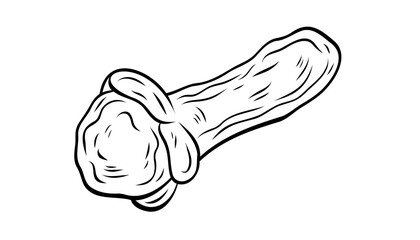Set, clip art of monochrome botanical spicy dry cloves spice. Graphic hand drawn ink black and white vector. Mulled wine component. Good for eco-style crafting, cooking, spa, medicine, beauty, decor