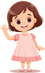 Happy Kid Vector Illustration